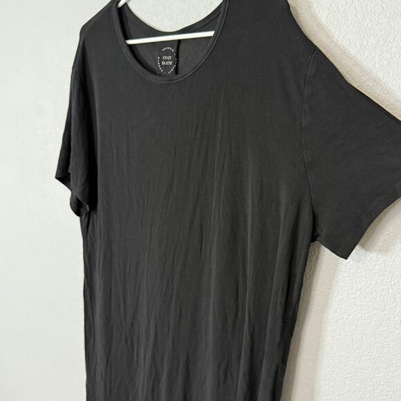 Cozy Earth Bamboo Stretch-Knit Sleep Dress Black Size Large - Picture 3 of 7